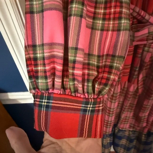 Boden Multicolor Plaid Long Sleeve Dress - Picture 5 of 7